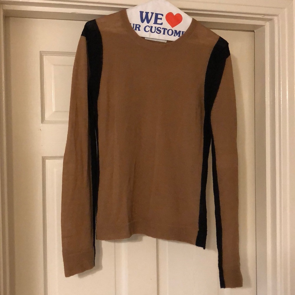 Brown and black sweater